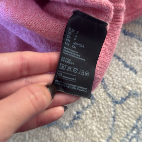 Chunky Pink Sweater H&M size small - Picture 5 of 6